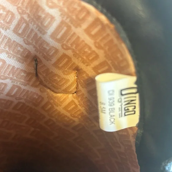 Dingo Black and White Embroidered Heeled Boots - Picture 7 of 13